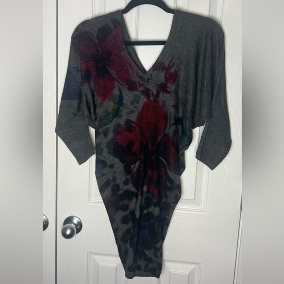 Crimson Ivy Mini Shirt Dress - Picture 2 of 5